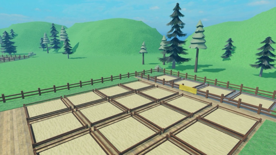 Your zoo on day one: empty pens waiting to be filled